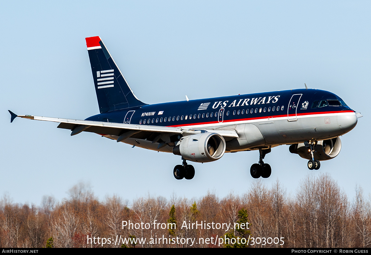 Aircraft Photo of N740UW | Airbus A319-112 | US Airways | AirHistory.net #303005