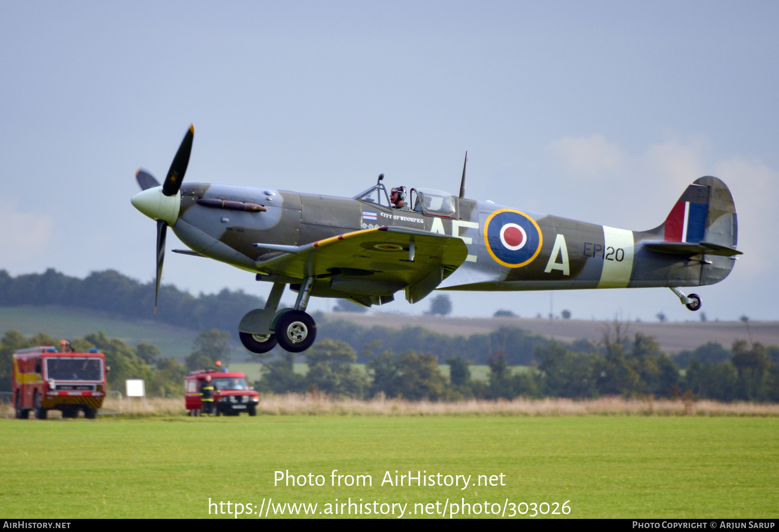 Aircraft Photo of G-LFVB / EP120 | Supermarine 349 Spitfire LF5B | UK - Air Force | AirHistory.net #303026