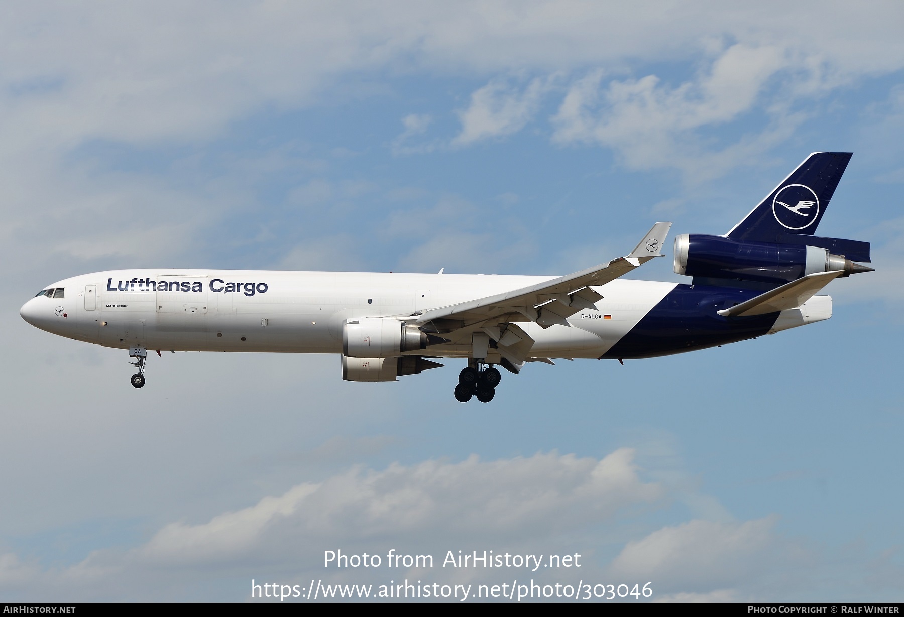 Aircraft Photo of D-ALCA | McDonnell Douglas MD-11F | Lufthansa Cargo | AirHistory.net #303046