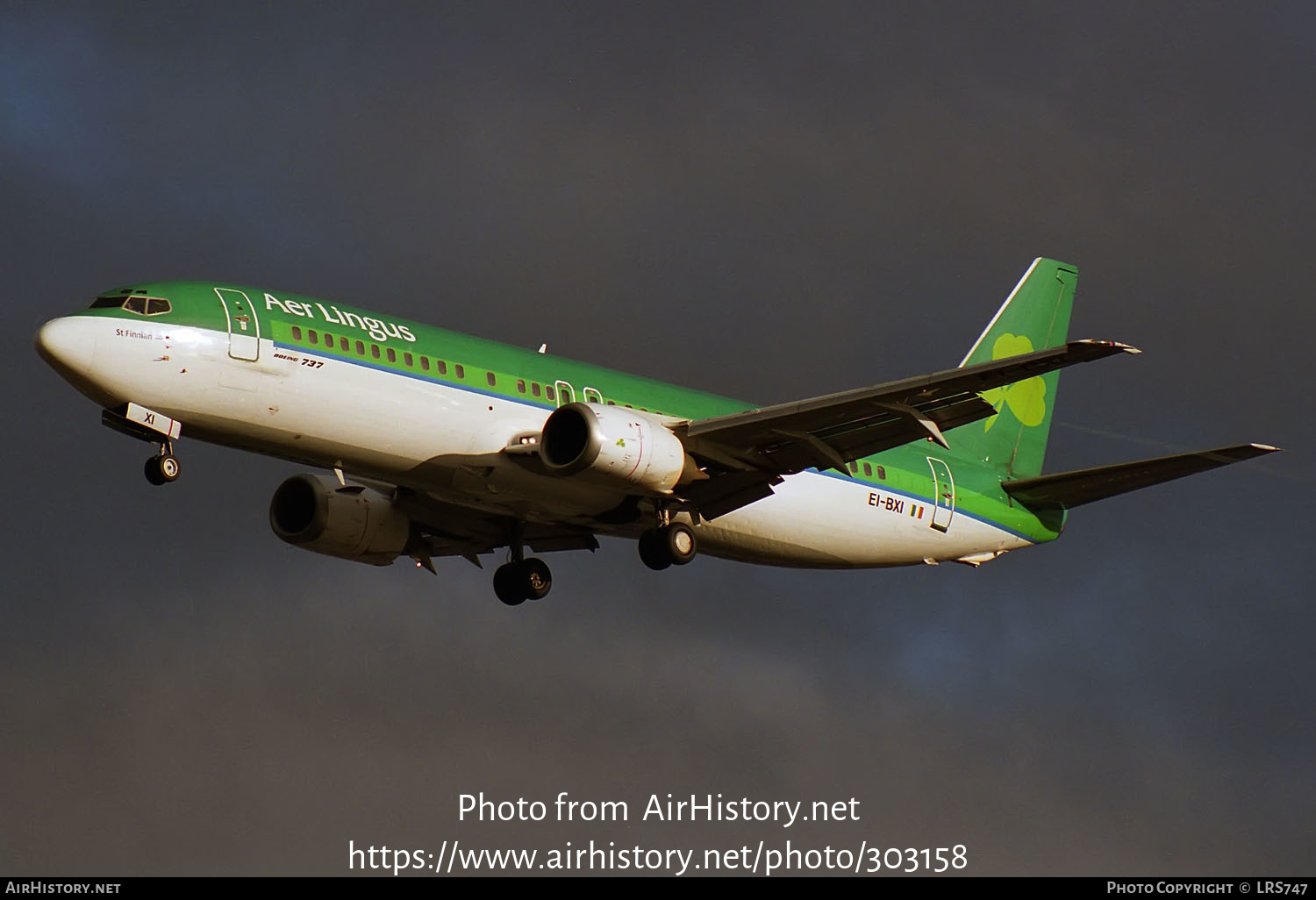 Aircraft Photo of EI-BXI | Boeing 737-448 | Aer Lingus | AirHistory.net #303158