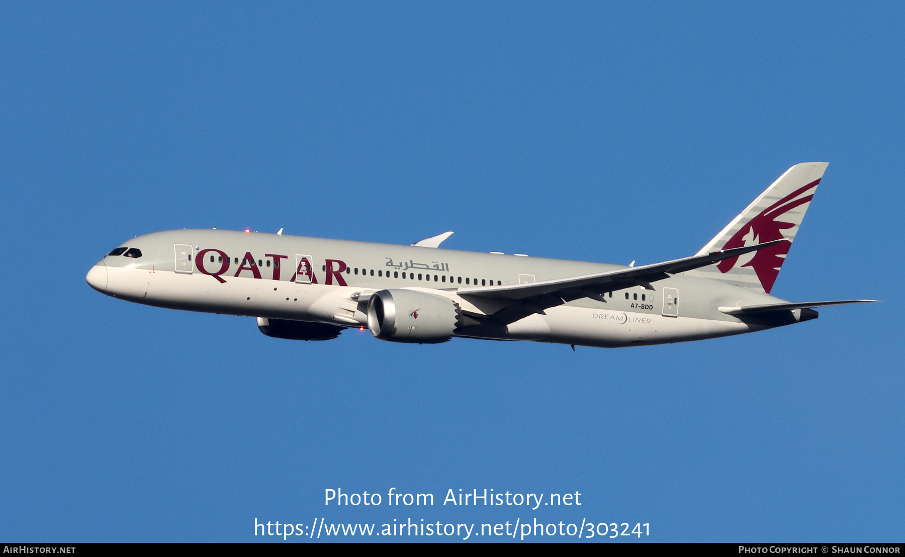 Aircraft Photo of A7-BDD | Boeing 787-8 Dreamliner | Qatar Airways | AirHistory.net #303241