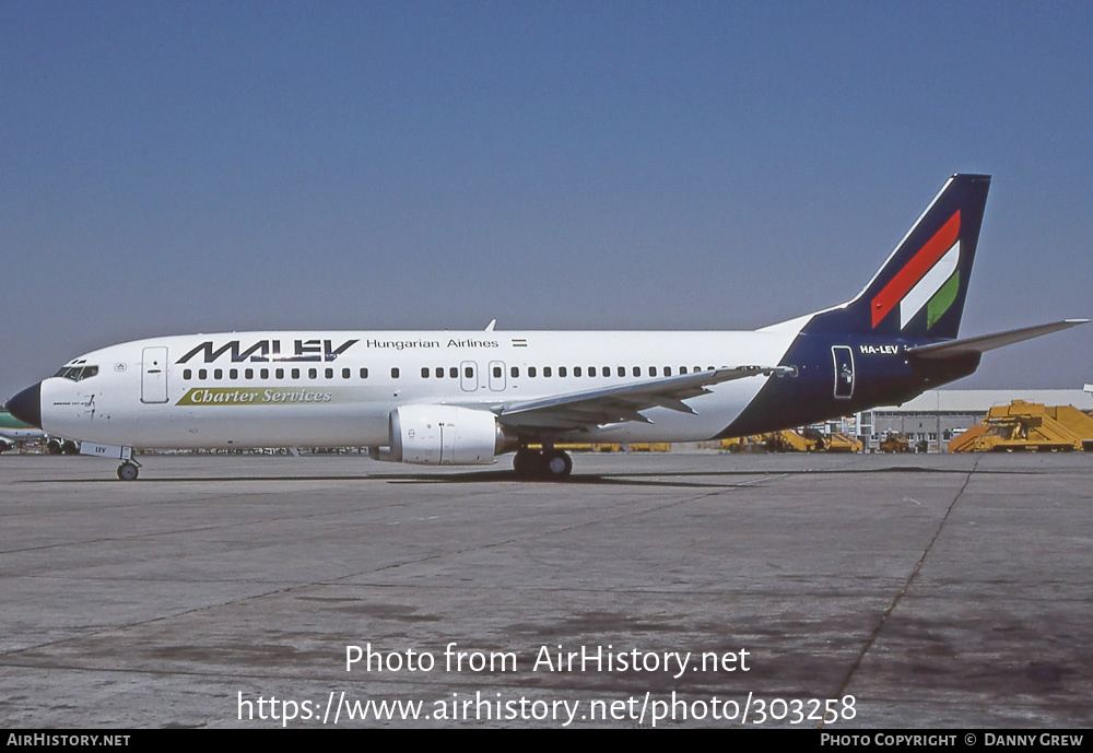 Aircraft Photo of HA-LEV | Boeing 737-4Y0 | Malev - Hungarian Airlines Charter Services | AirHistory.net #303258