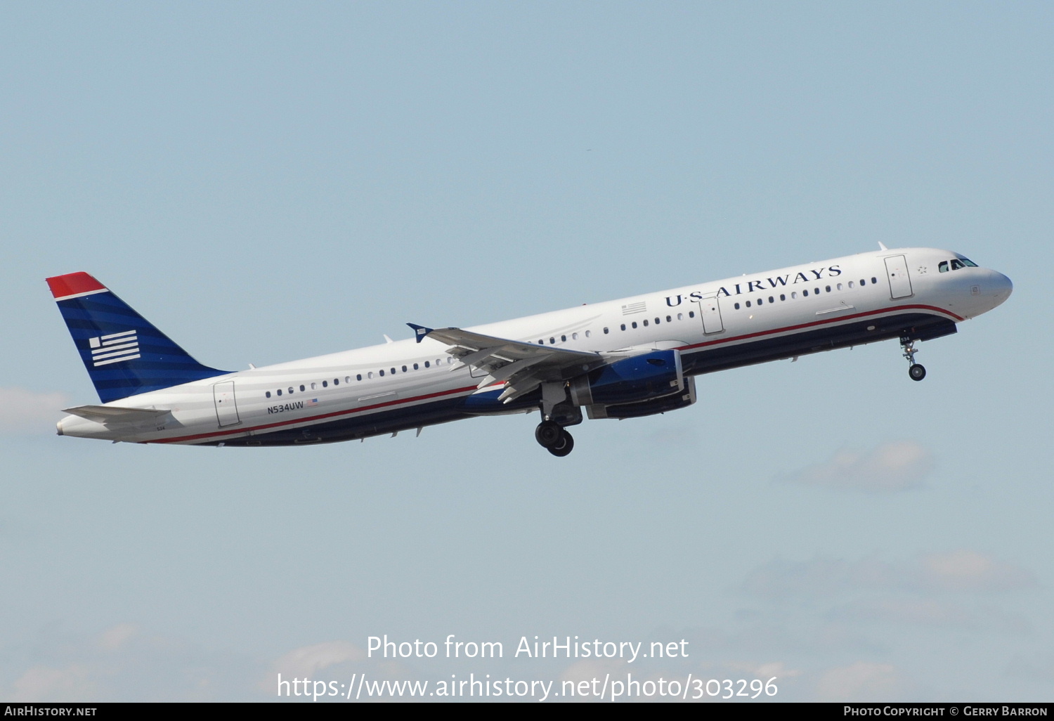 Aircraft Photo of N534UW | Airbus A321-231 | US Airways | AirHistory.net #303296