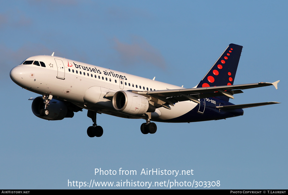 Aircraft Photo of OO-SSS | Airbus A319-111 | Brussels Airlines | AirHistory.net #303308