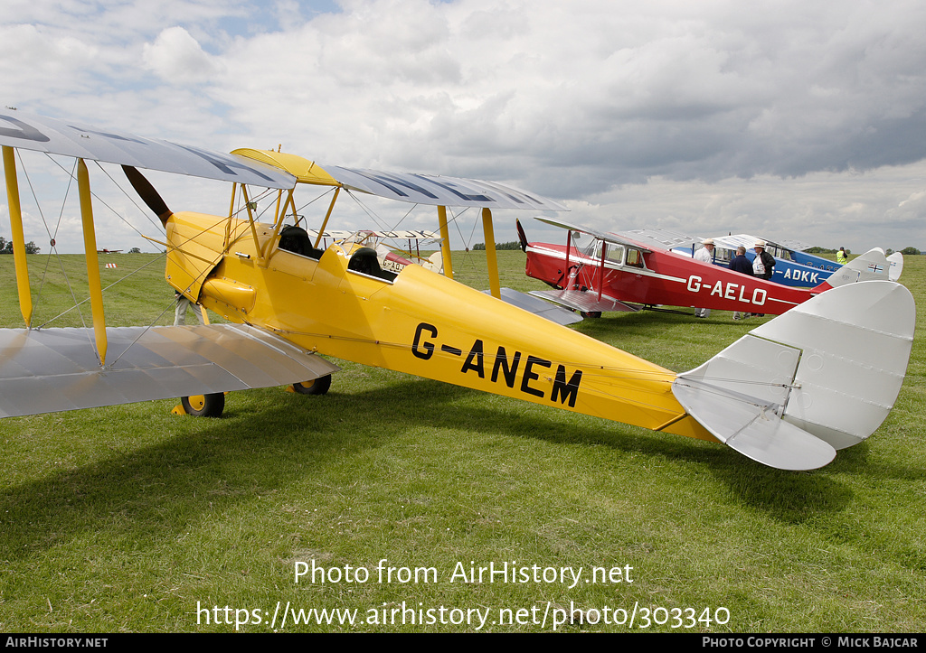 Aircraft Photo of G-ANEM | De Havilland D.H. 82A Tiger Moth II | AirHistory.net #303340