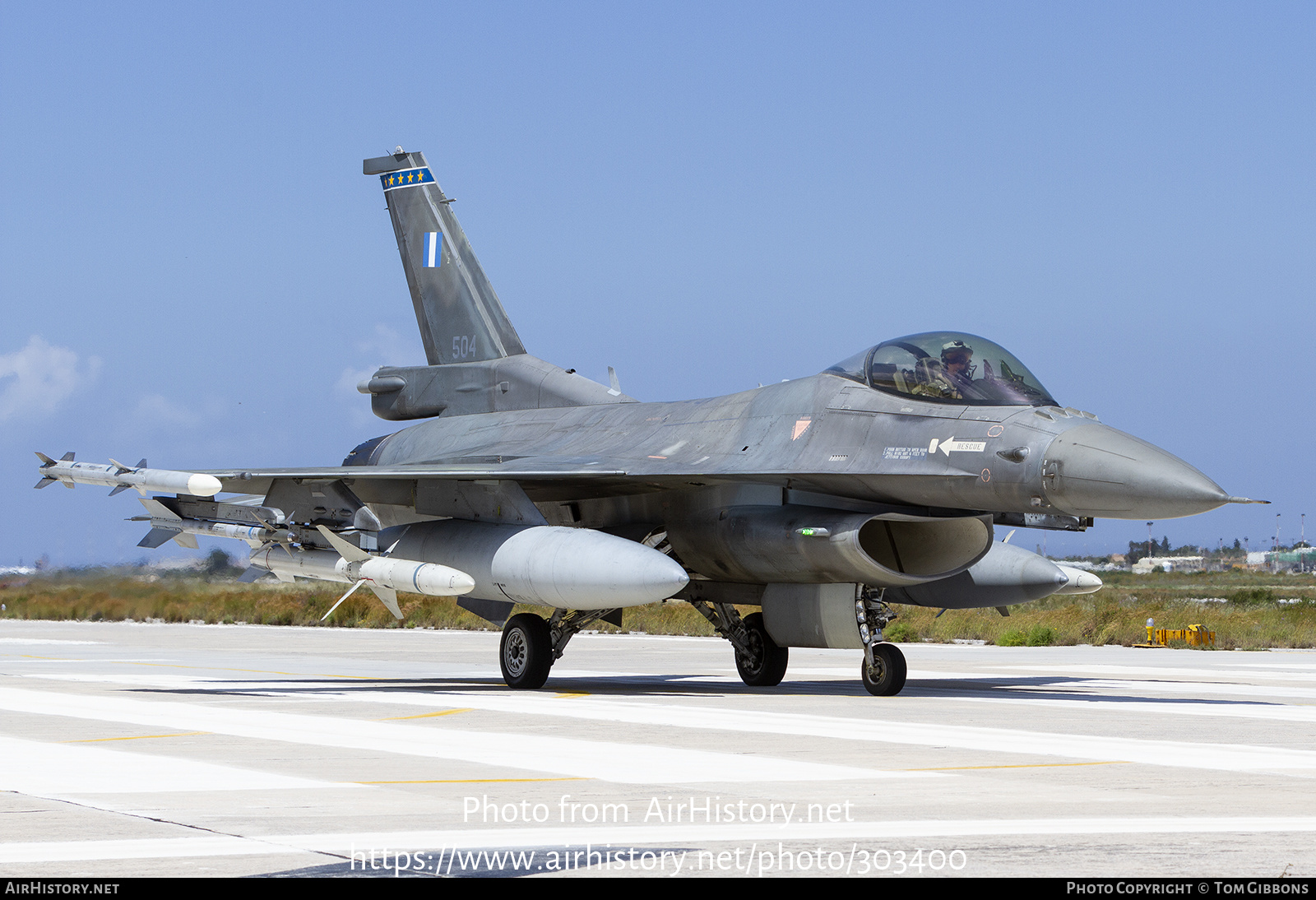 Aircraft Photo of 504 | General Dynamics F-16C Fighting Falcon | Greece - Air Force | AirHistory.net #303400