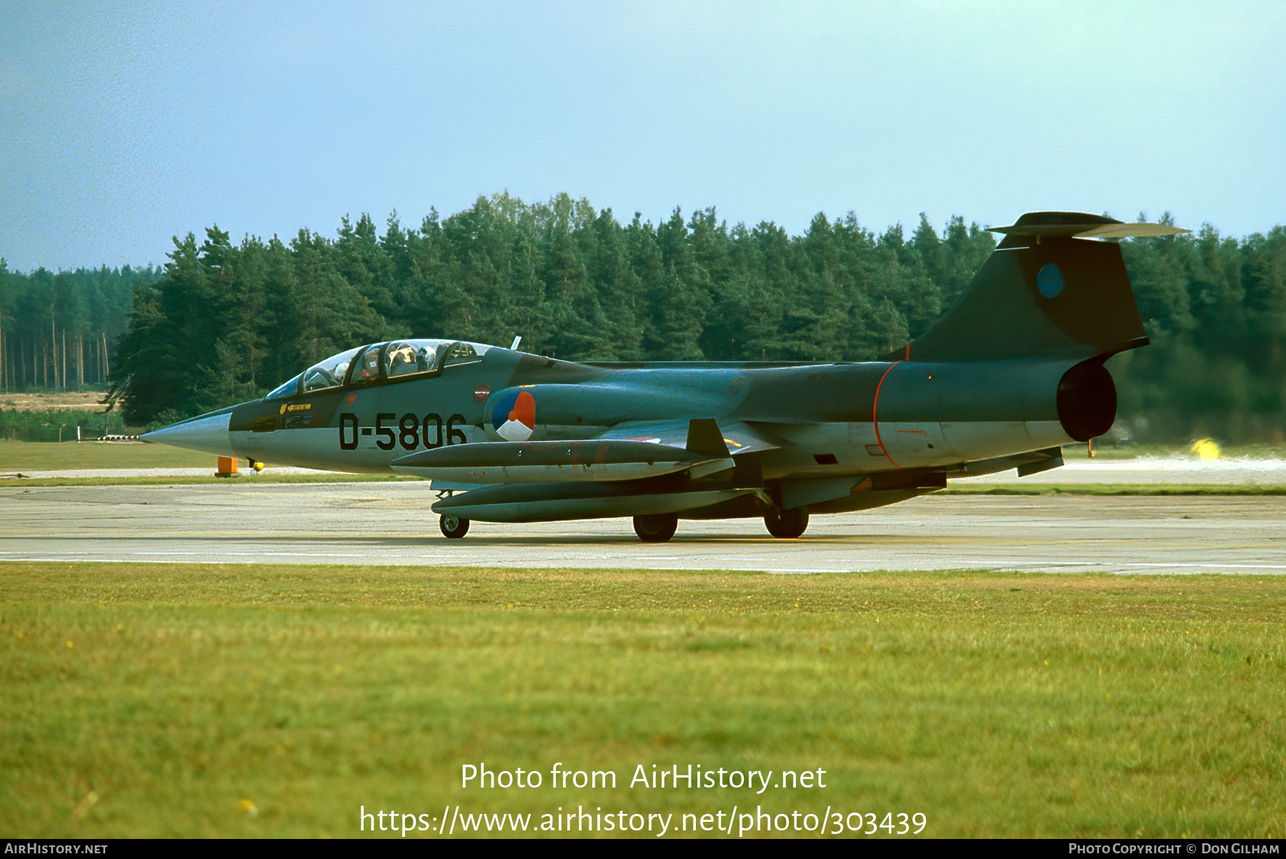 Aircraft Photo of D-5806 | Lockheed TF-104G Starfighter | Netherlands - Air Force | AirHistory.net #303439