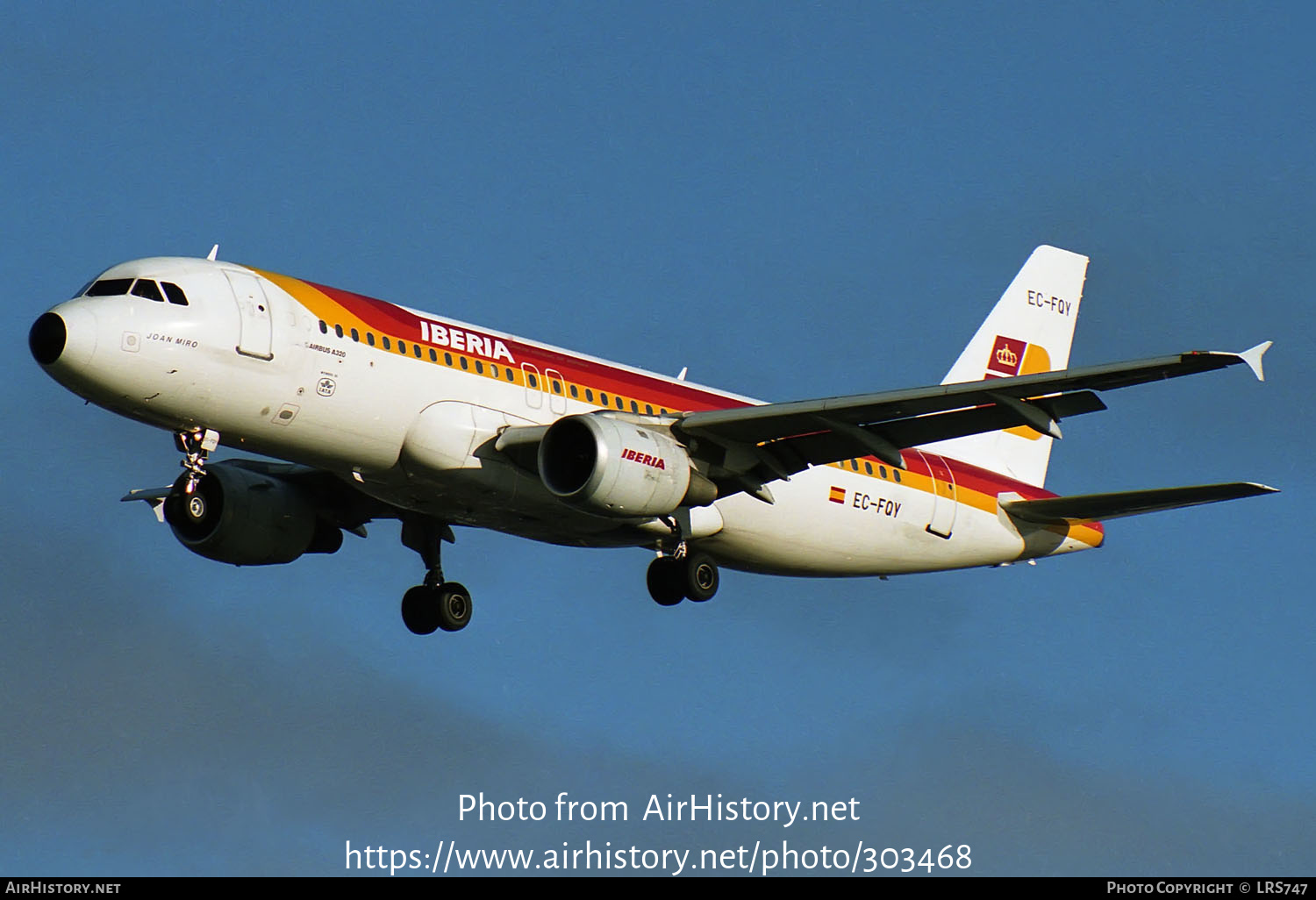 Aircraft Photo of EC-FQY | Airbus A320-211 | Iberia | AirHistory.net #303468