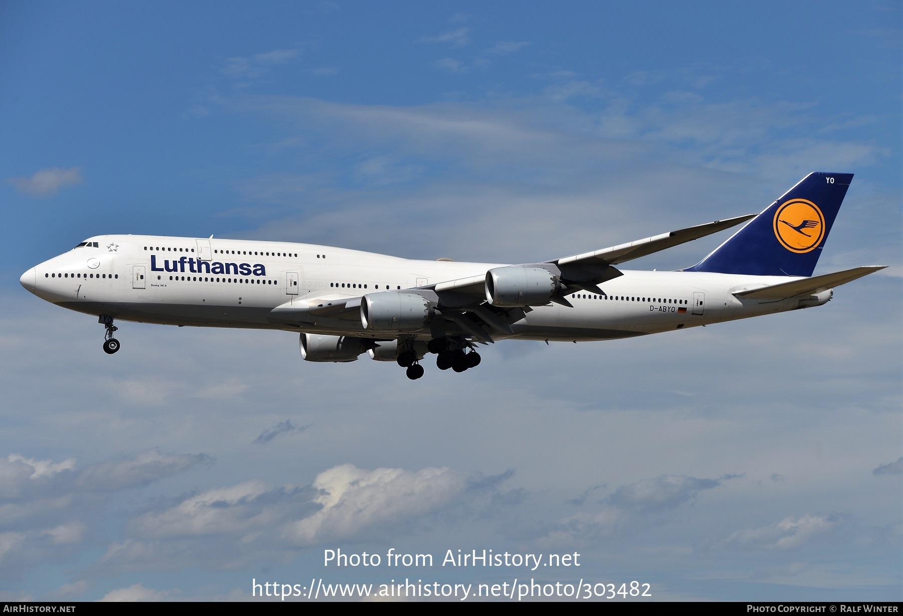 Aircraft Photo of D-ABYO | Boeing 747-830 | Lufthansa | AirHistory.net #303482