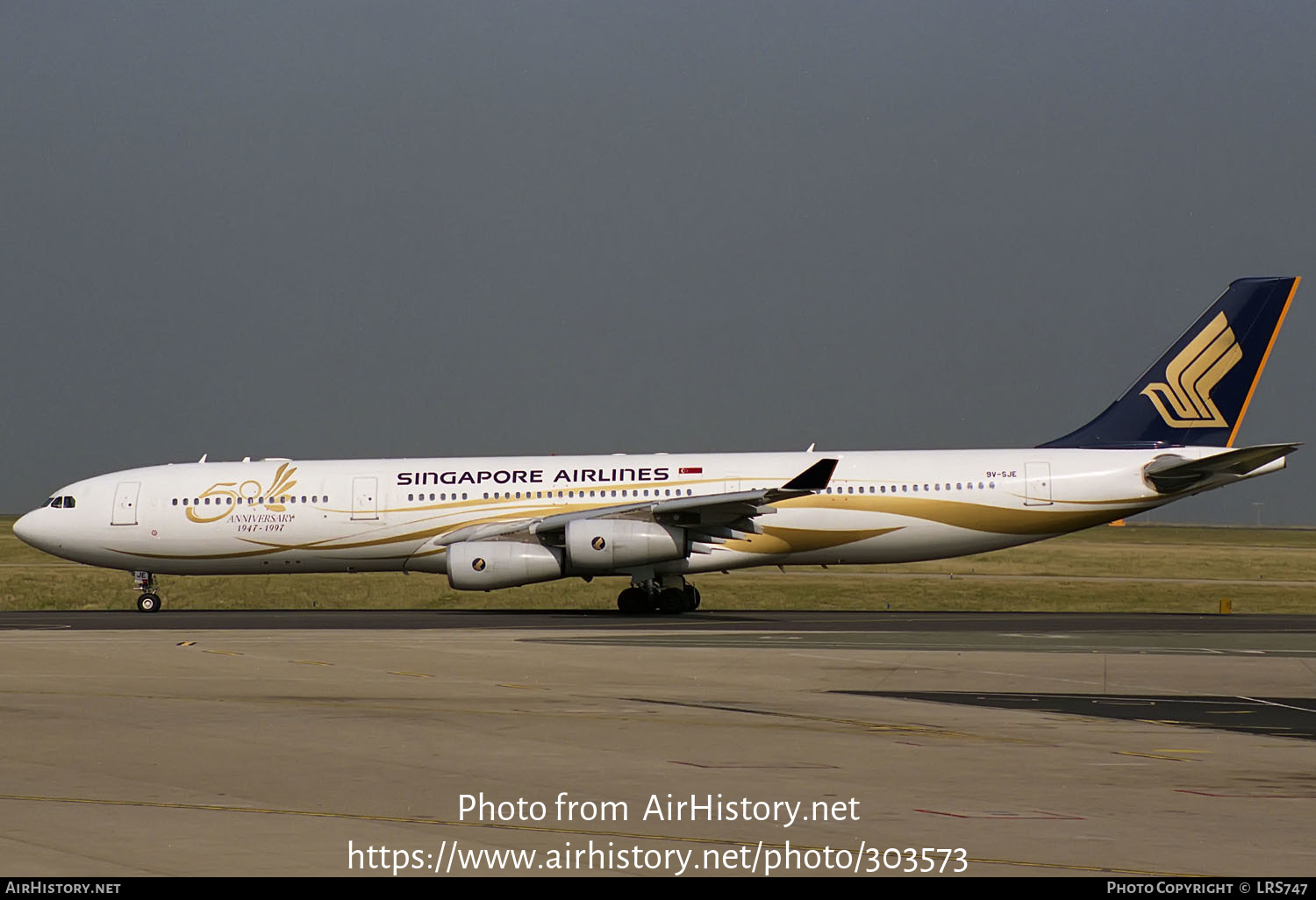 Aircraft Photo of 9V-SJE | Airbus A340-313X | Singapore Airlines | AirHistory.net #303573