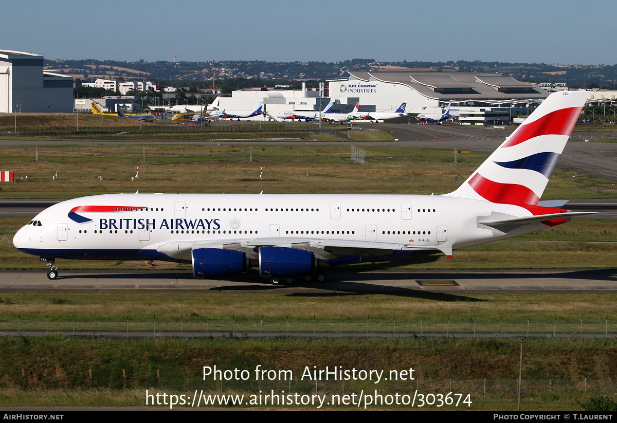 Aircraft Photo of G-XLEL | Airbus A380-841 | British Airways | AirHistory.net #303674