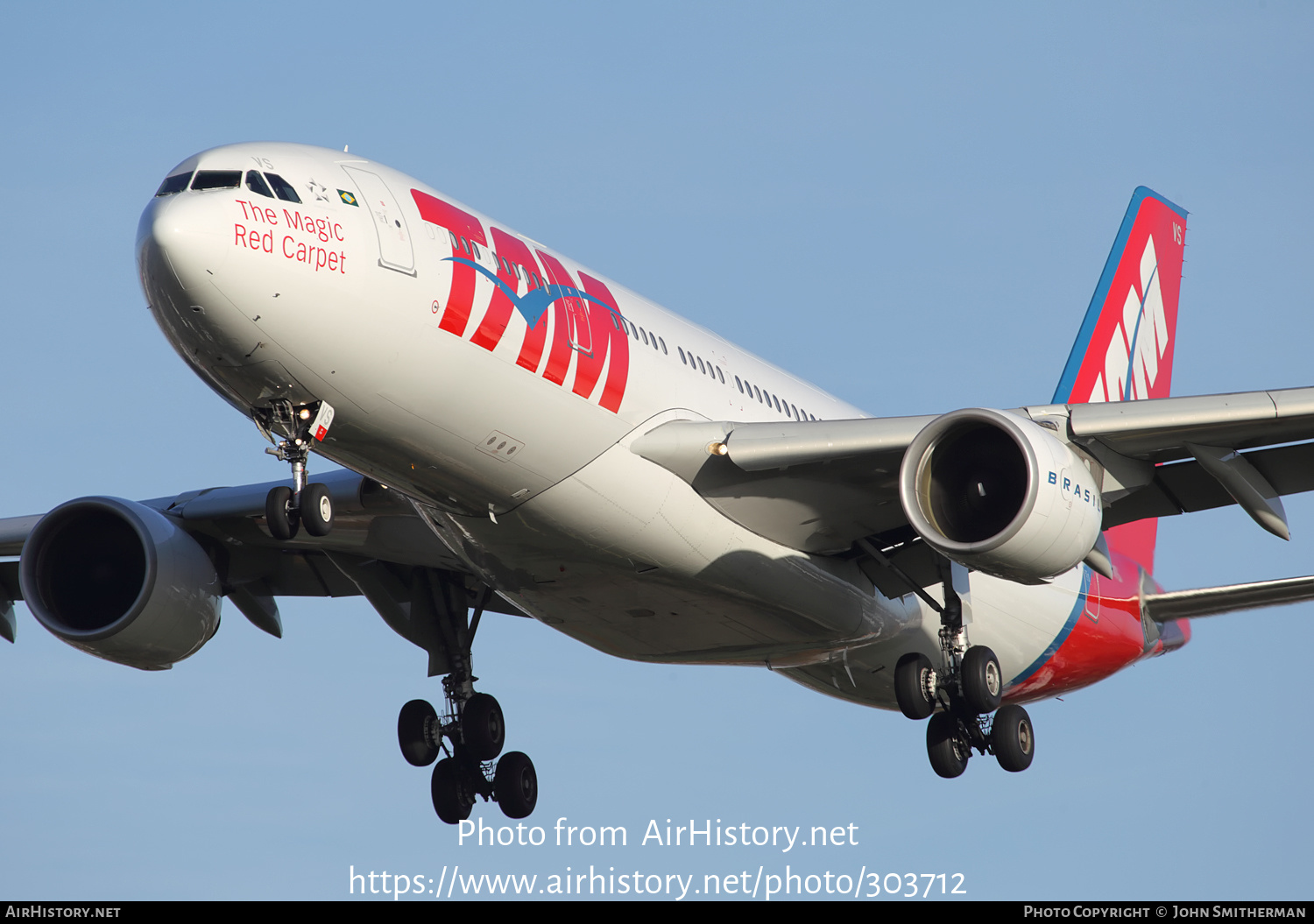 Aircraft Photo of PT-MVS | Airbus A330-223 | TAM Linhas Aéreas | AirHistory.net #303712