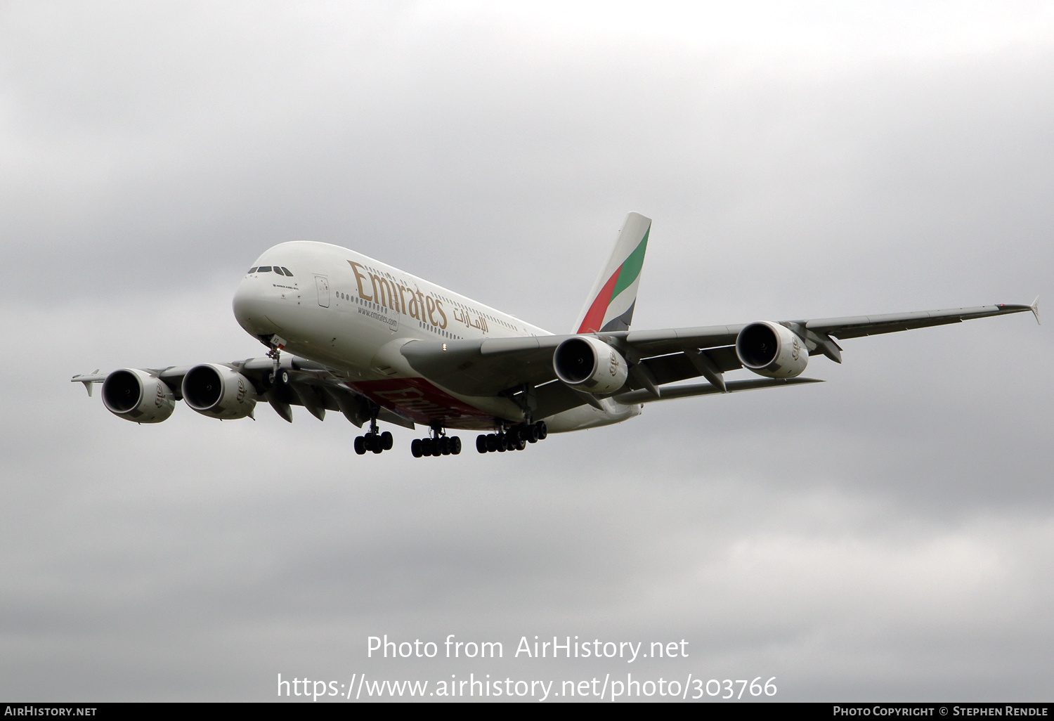 Aircraft Photo of A6-EVD | Airbus A380-842 | Emirates | AirHistory.net #303766