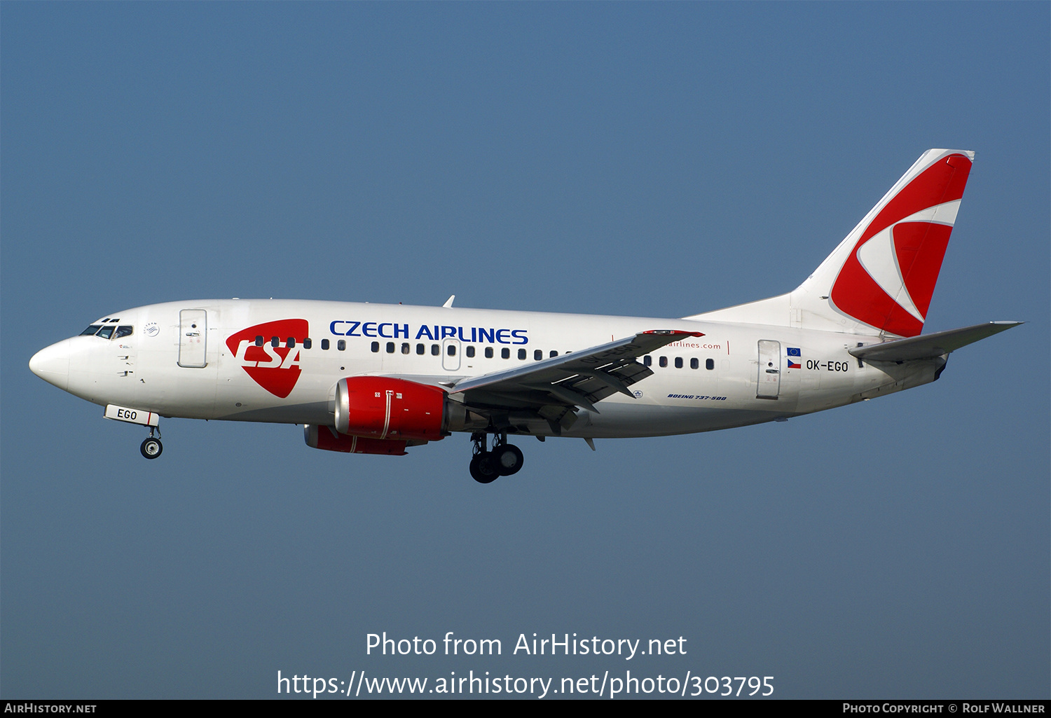 Aircraft Photo of OK-EGO | Boeing 737-55S | ČSA - Czech Airlines | AirHistory.net #303795