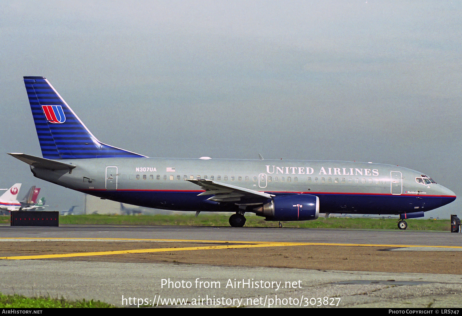 Aircraft Photo of N307UA | Boeing 737-322 | United Airlines | AirHistory.net #303827