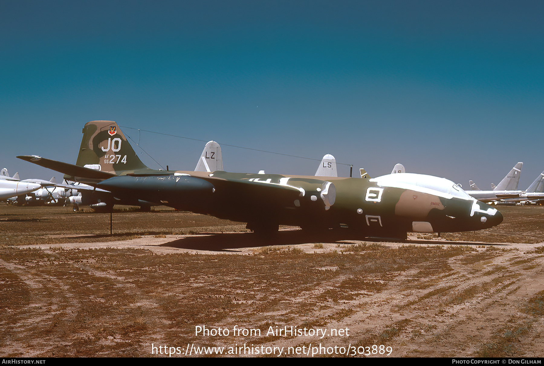 Aircraft Photo of 55-4274 / AF55-274 | Martin B-57E Canberra | USA - Air Force | AirHistory.net #303889