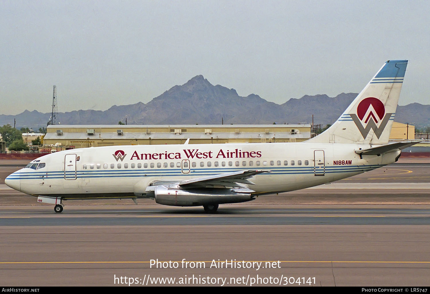 Aircraft Photo of N188AW | Boeing 737-277/Adv | America West Airlines | AirHistory.net #304141