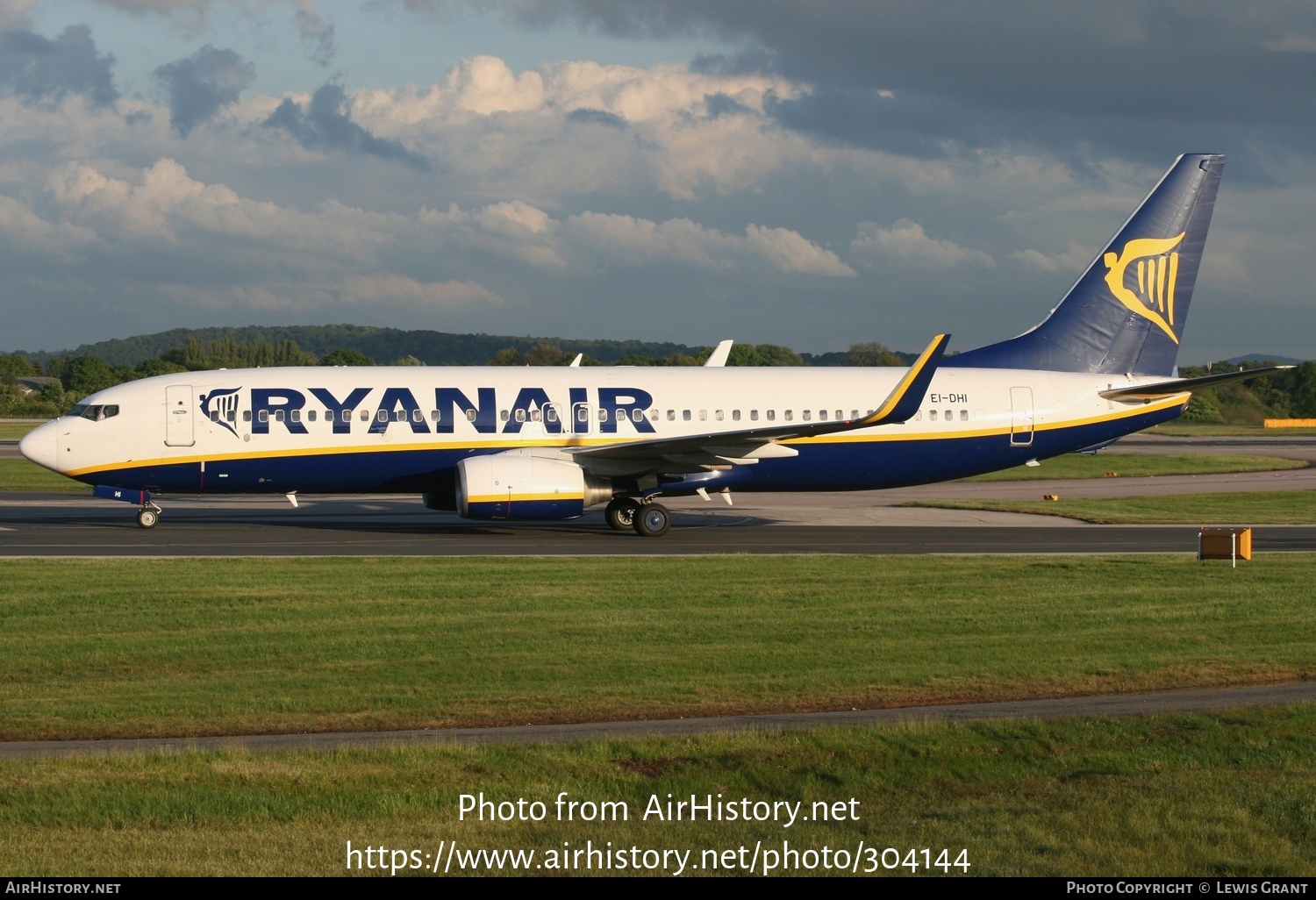 Aircraft Photo of EI-DHI | Boeing 737-8AS | Ryanair | AirHistory.net #304144