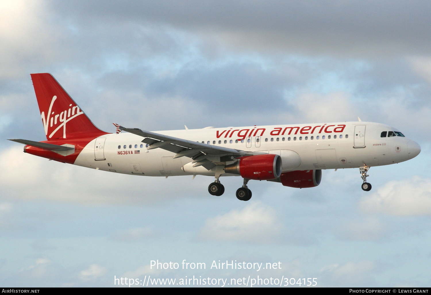 Aircraft Photo of N636VA | Airbus A320-214 | Virgin America | AirHistory.net #304155