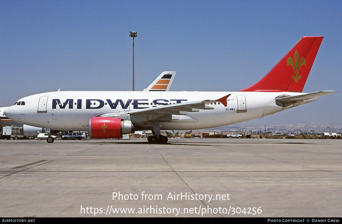 Aircraft Photo of SU-MWA | Airbus A310-304 | Midwest Airlines | AirHistory.net #304256