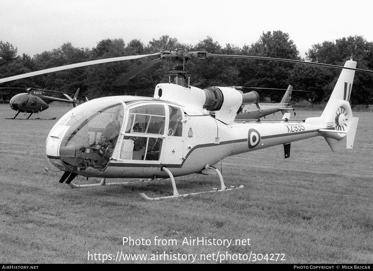 Aircraft Photo of XZ935 | Aerospatiale SA-341D Gazelle HT3 | UK - Air Force | AirHistory.net #304272