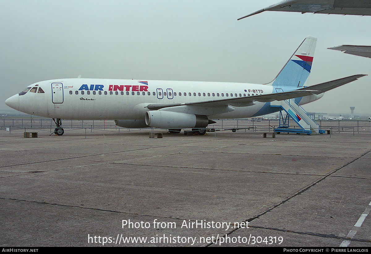 Aircraft Photo of F-BTTD | Dassault Mercure 100 | Air Inter | AirHistory.net #304319