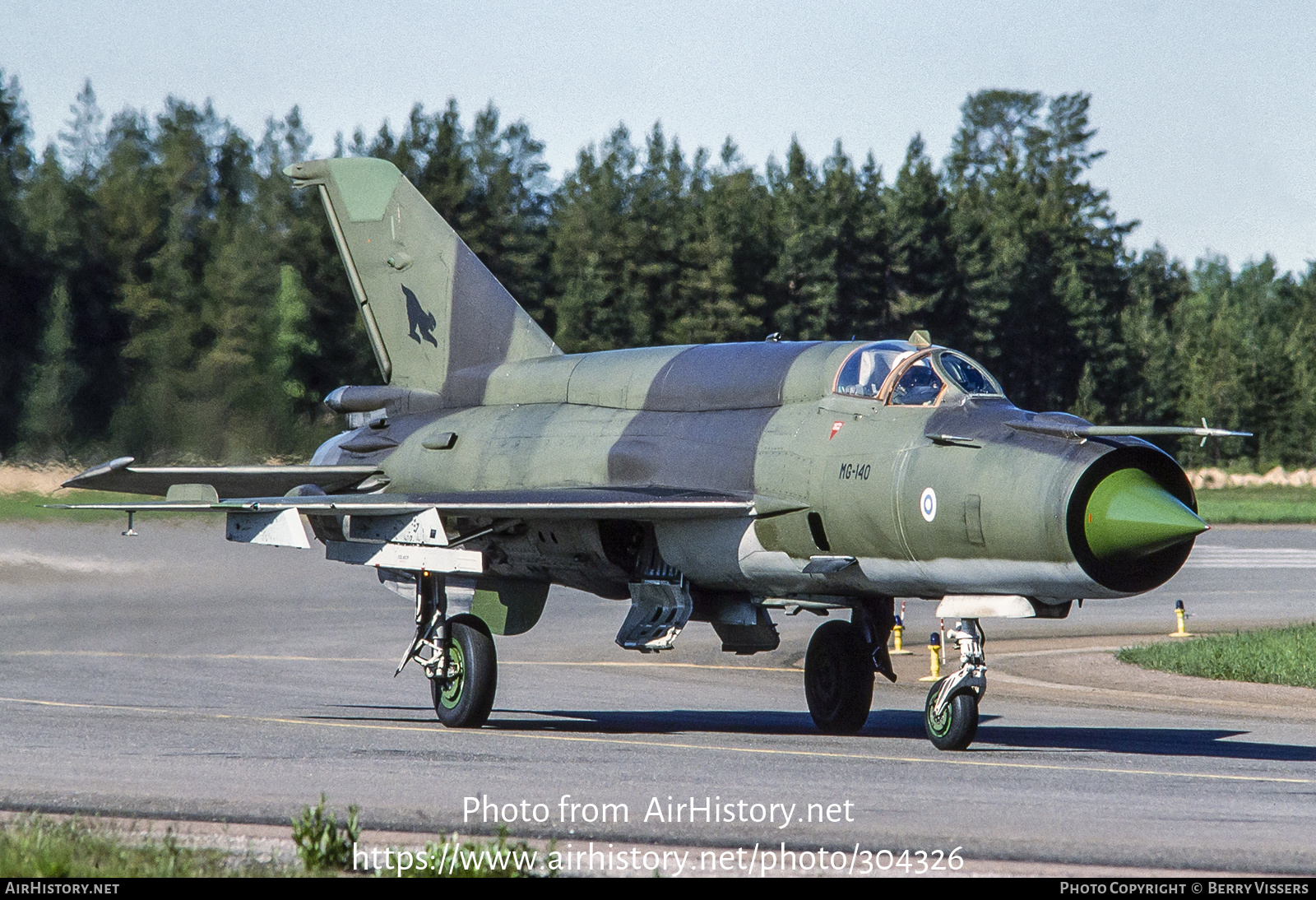 Aircraft Photo of MG-140 | Mikoyan-Gurevich MiG-21bis | Finland - Air Force | AirHistory.net #304326