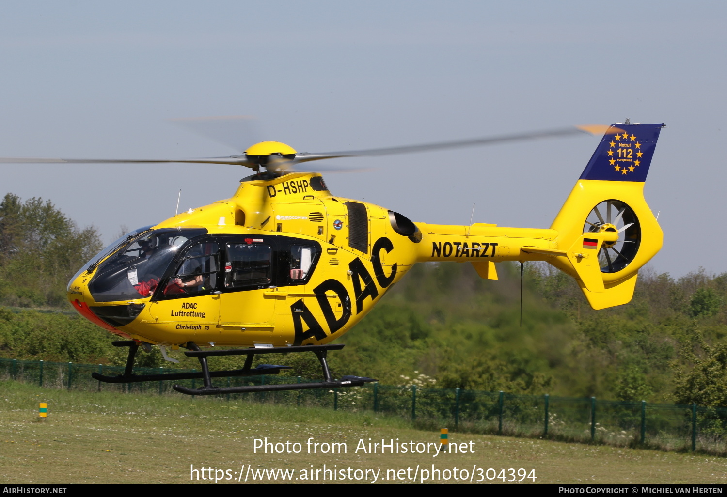 Aircraft Photo of D-HSHP | Eurocopter EC-135P-2+ | ADAC Luftrettung | AirHistory.net #304394