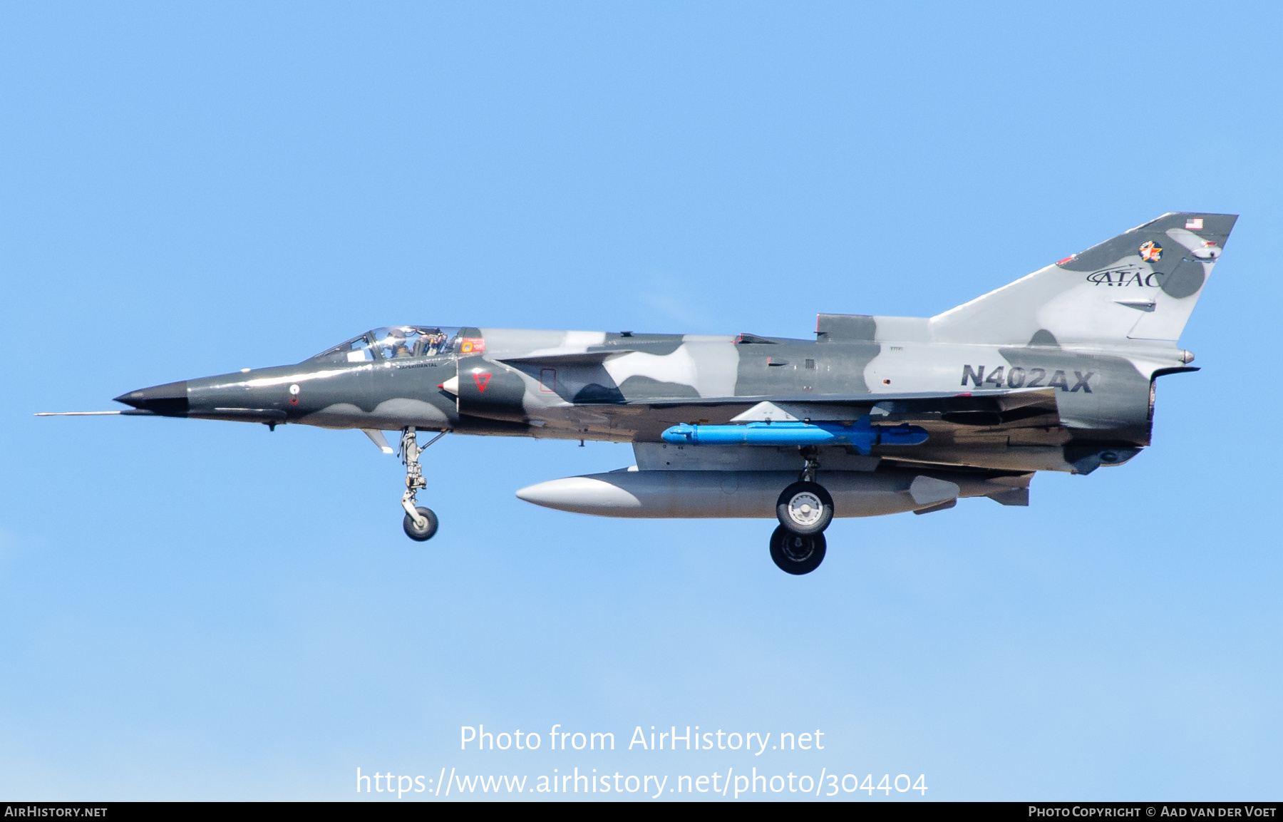 Aircraft Photo of N402AX | Israel Aircraft Industries Kfir C2 | ATAC - Airborne Tactical Advantage Company | AirHistory.net #304404