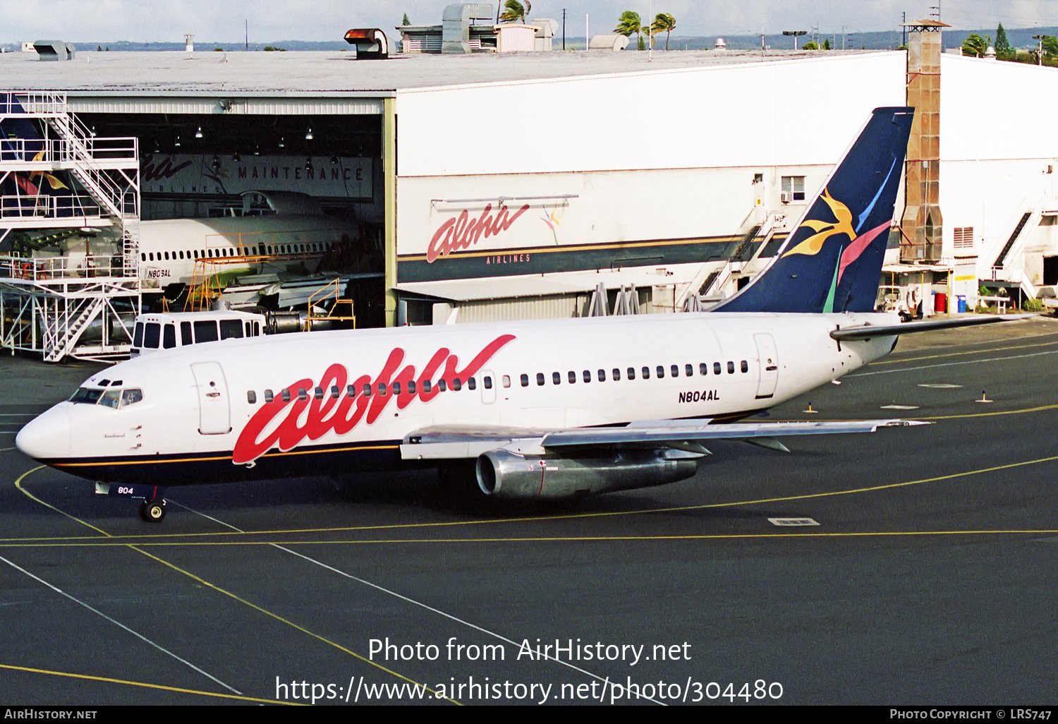 Aircraft Photo of N804AL | Boeing 737-2Q9/Adv | Aloha Airlines | AirHistory.net #304480