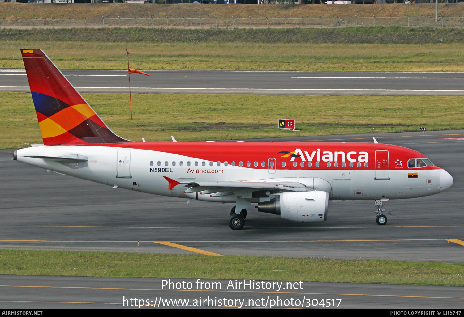 Aircraft Photo of N590EL | Airbus A318-111 | Avianca | AirHistory.net #304517