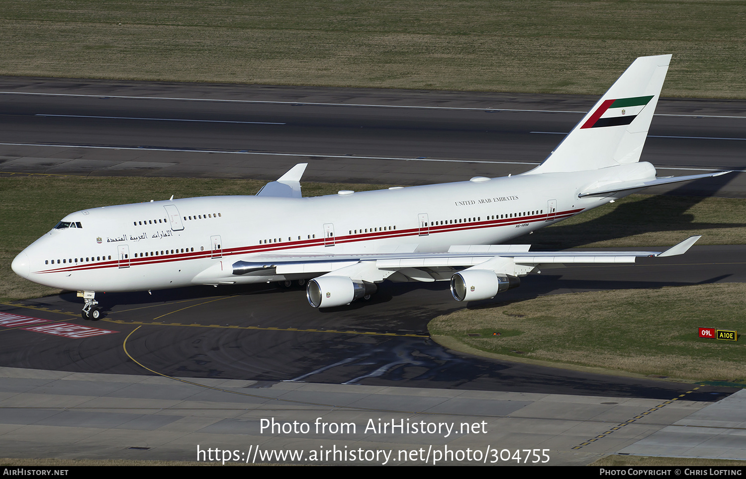 Aircraft Photo of A6-HRM | Boeing 747-422 | United Arab Emirates Government | AirHistory.net #304755