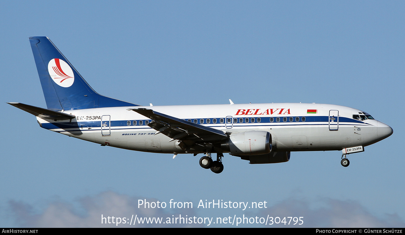 Aircraft Photo of EW-253PA | Boeing 737-524 | Belavia | AirHistory.net #304795