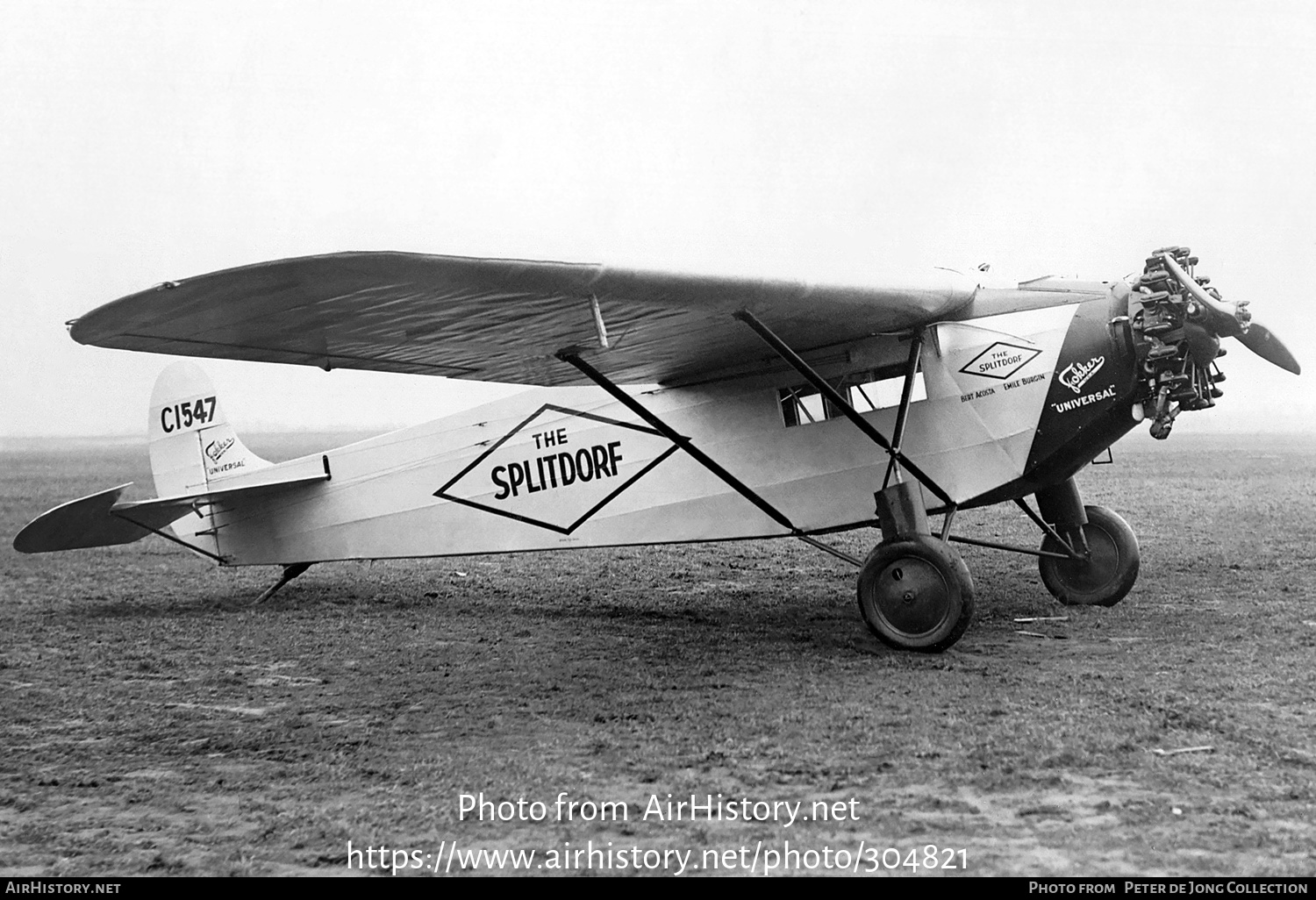 Aircraft Photo of NC1547 / C1547 | Fokker Universal | AirHistory.net #304821