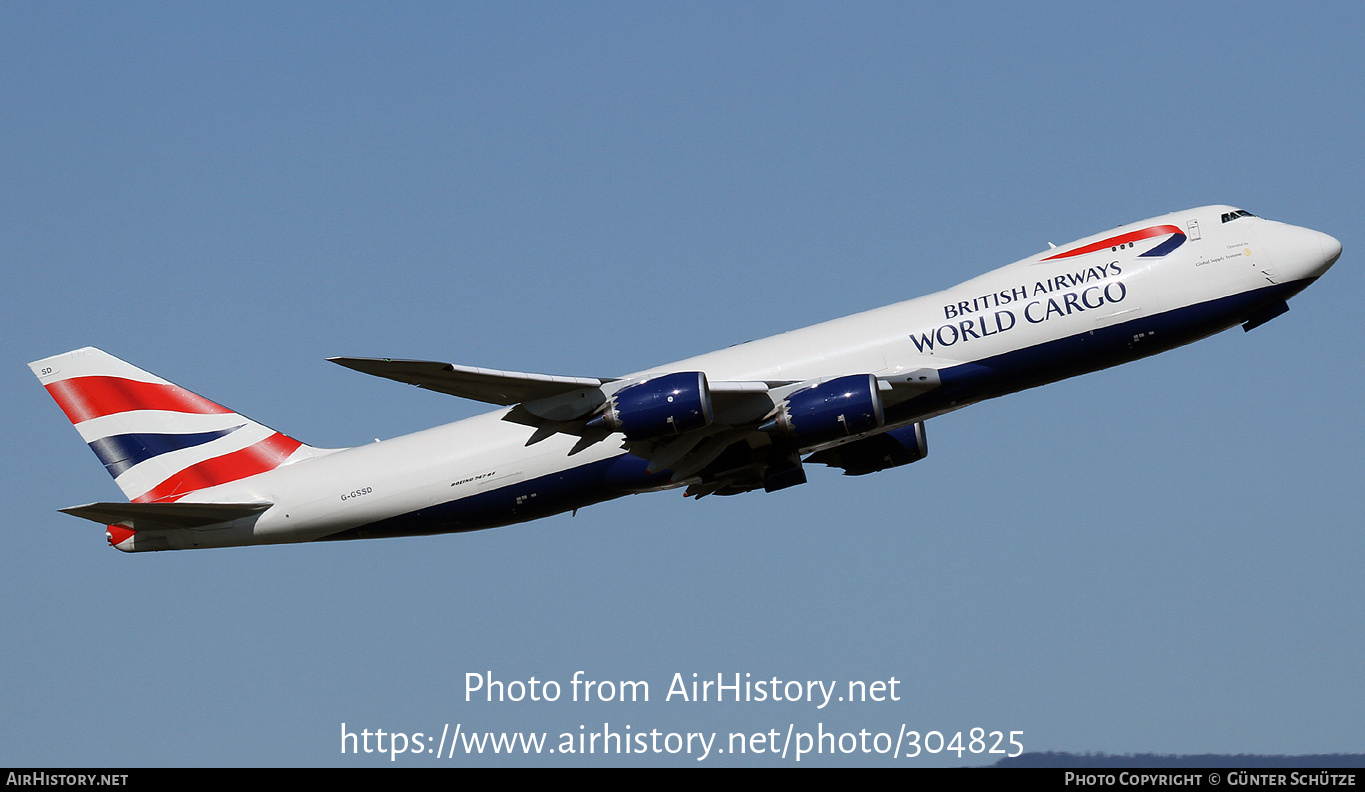 Aircraft Photo of G-GSSD | Boeing 747-87UF/SCD | British Airways World Cargo | AirHistory.net #304825