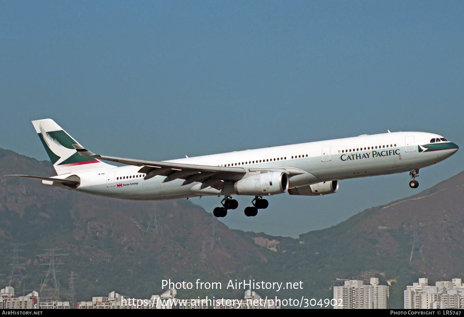 Aircraft Photo of B-HLI | Airbus A330-342 | Cathay Pacific Airways | AirHistory.net #304902