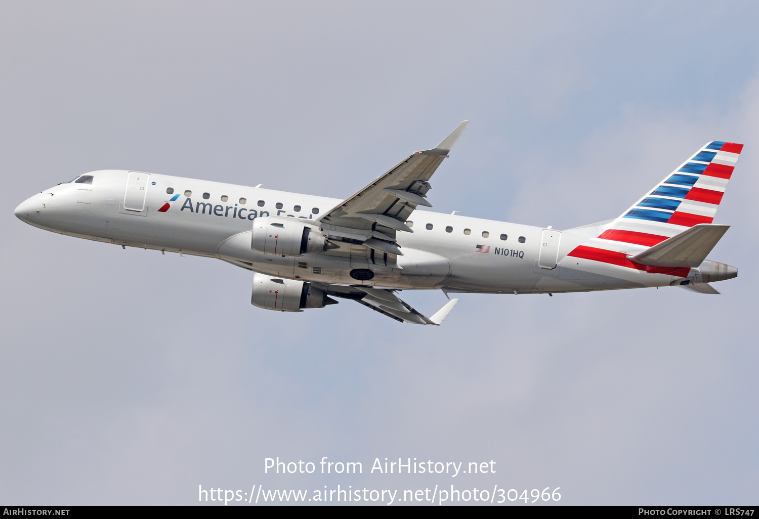 Aircraft Photo of N101HQ | Embraer 175LR (ERJ-170-200LR) | American Eagle | AirHistory.net #304966