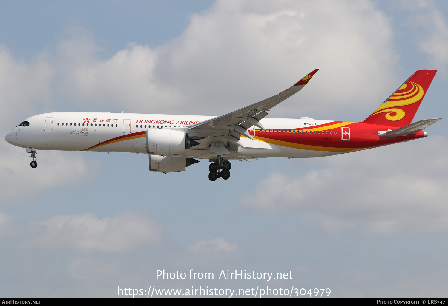 Aircraft Photo of B-LGH | Airbus A350-941 | Hong Kong Airlines | AirHistory.net #304979