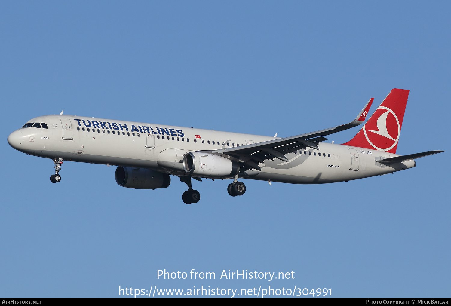 Aircraft Photo of TC-JSF | Airbus A321-231 | Turkish Airlines | AirHistory.net #304991