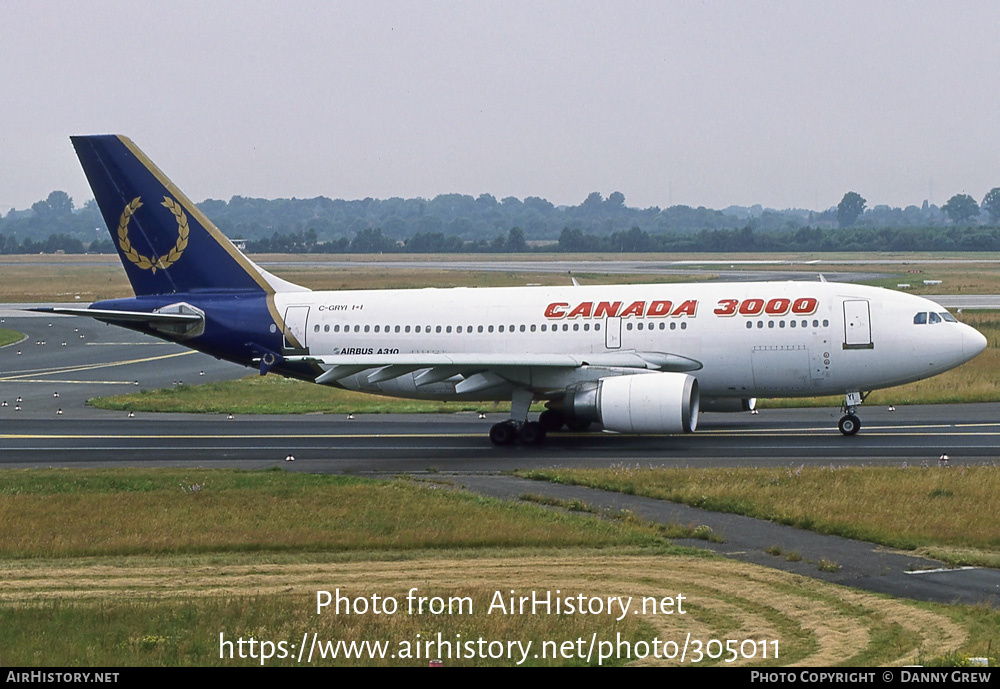 Aircraft Photo of C-GRYI | Airbus A310-304 | Canada 3000 | AirHistory.net #305011