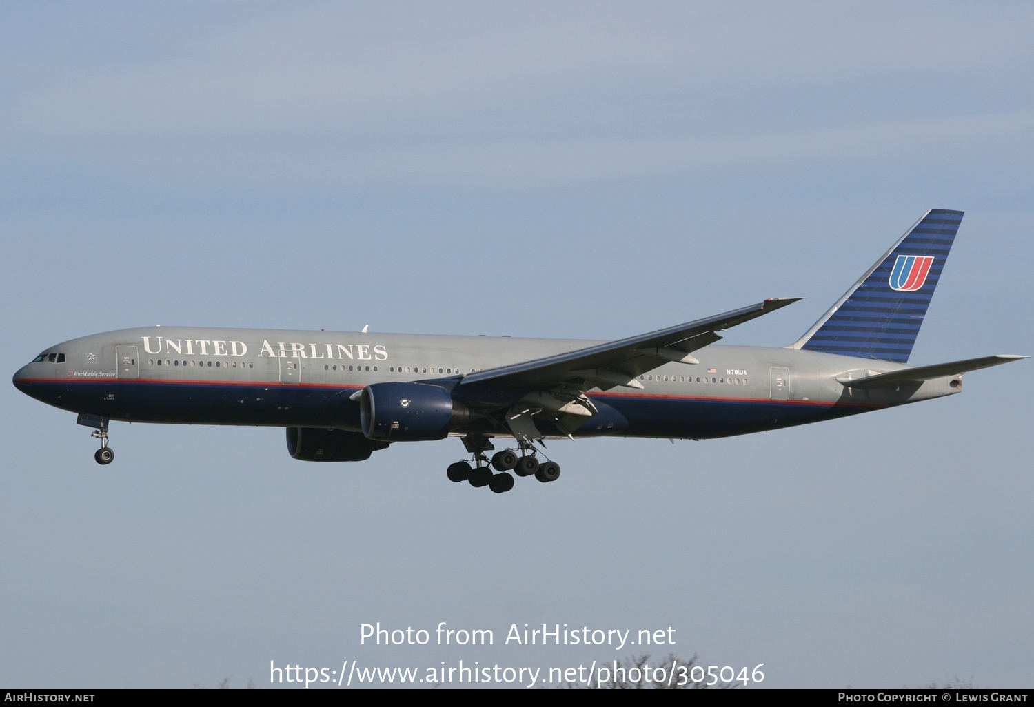 Aircraft Photo of N781UA | Boeing 777-222 | United Airlines | AirHistory.net #305046