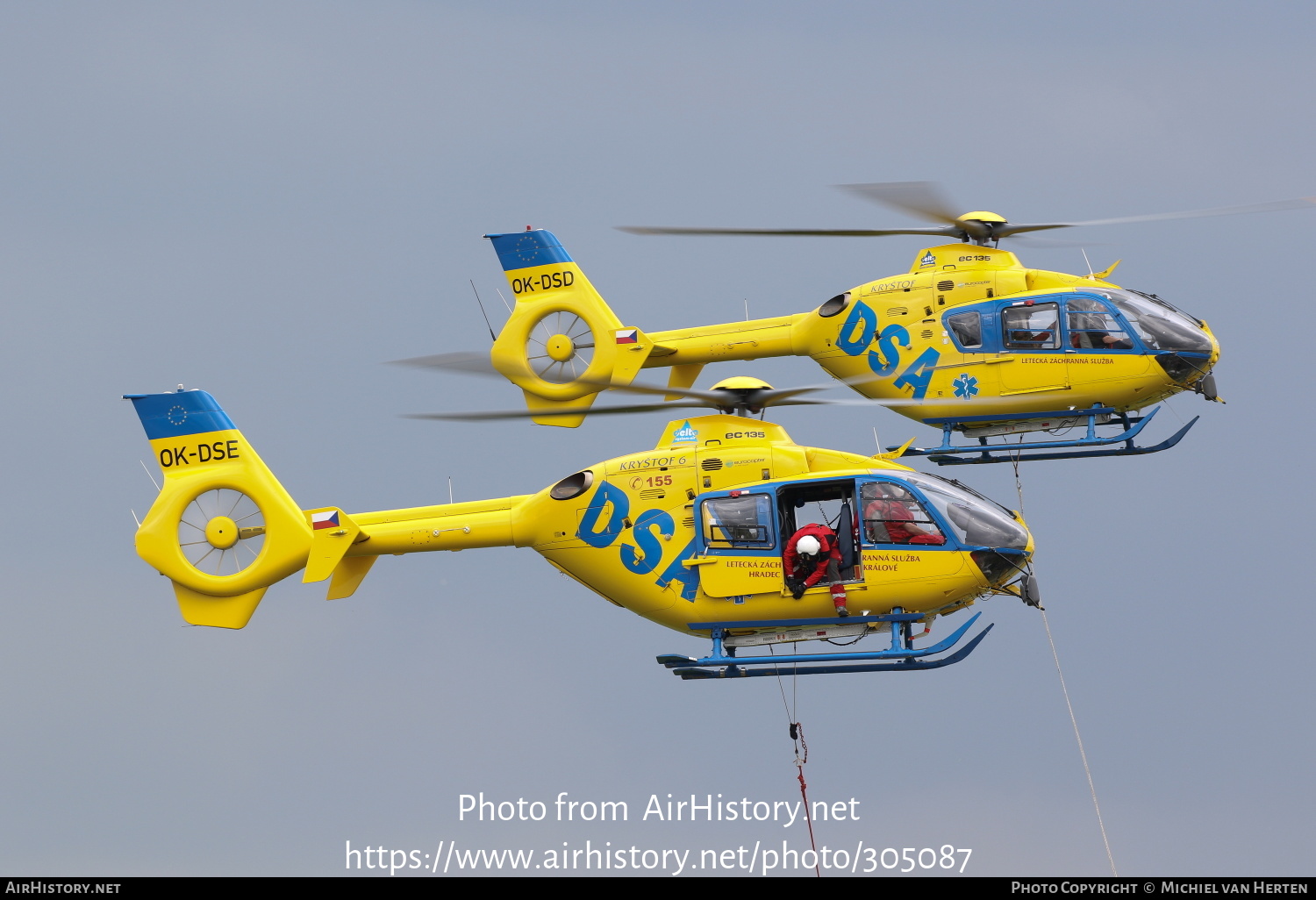 Aircraft Photo of OK-DSE | Eurocopter EC-135T-2+ | DSA - Delta System-Air | AirHistory.net #305087