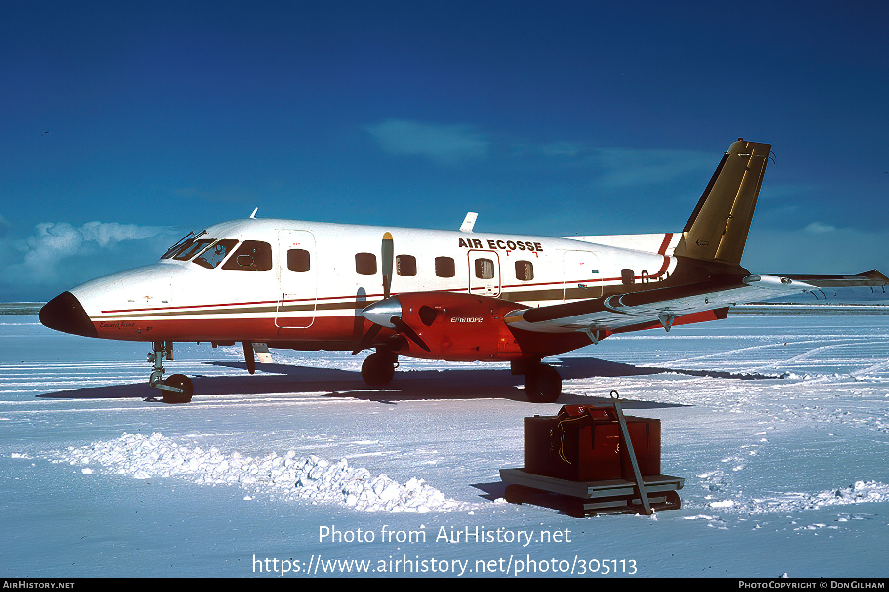 Aircraft Photo of G-FMFC | Embraer EMB-110P2 Bandeirante | Air Écosse | AirHistory.net #305113