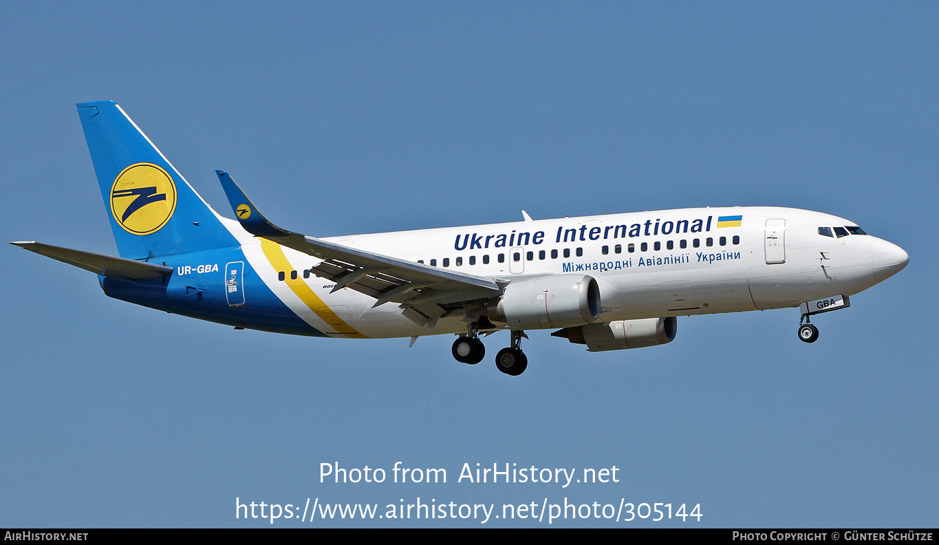 Aircraft Photo of UR-GBA | Boeing 737-36N | Ukraine International Airlines | AirHistory.net #305144