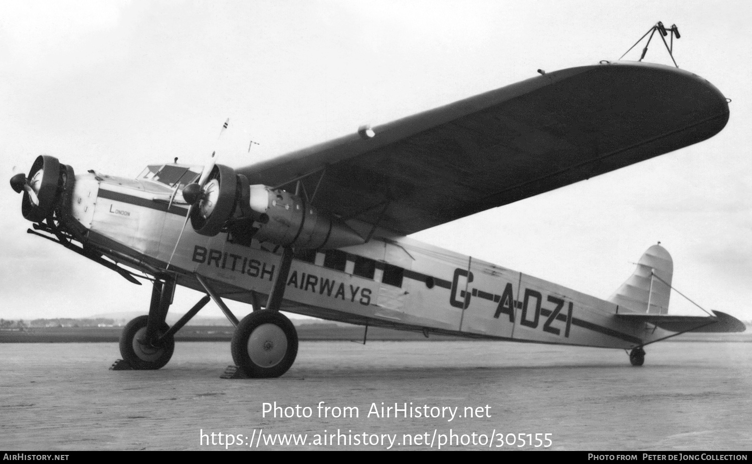 Aircraft Photo of G-ADZI | Fokker F.XII | British Airways | AirHistory.net #305155