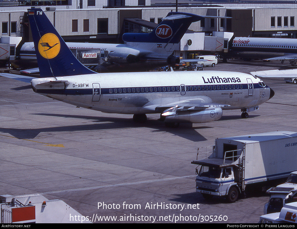 Aircraft Photo of D-ABFW | Boeing 737-230/Adv | Lufthansa | AirHistory.net #305260