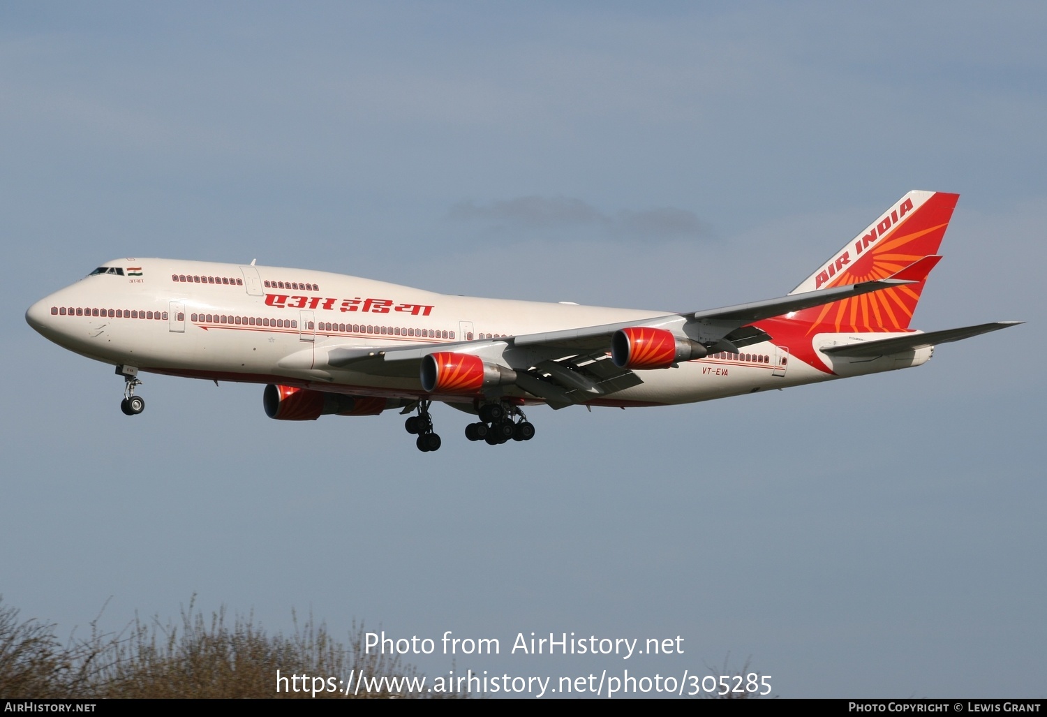 Aircraft Photo of VT-EVA | Boeing 747-437 | Air India | AirHistory.net #305285