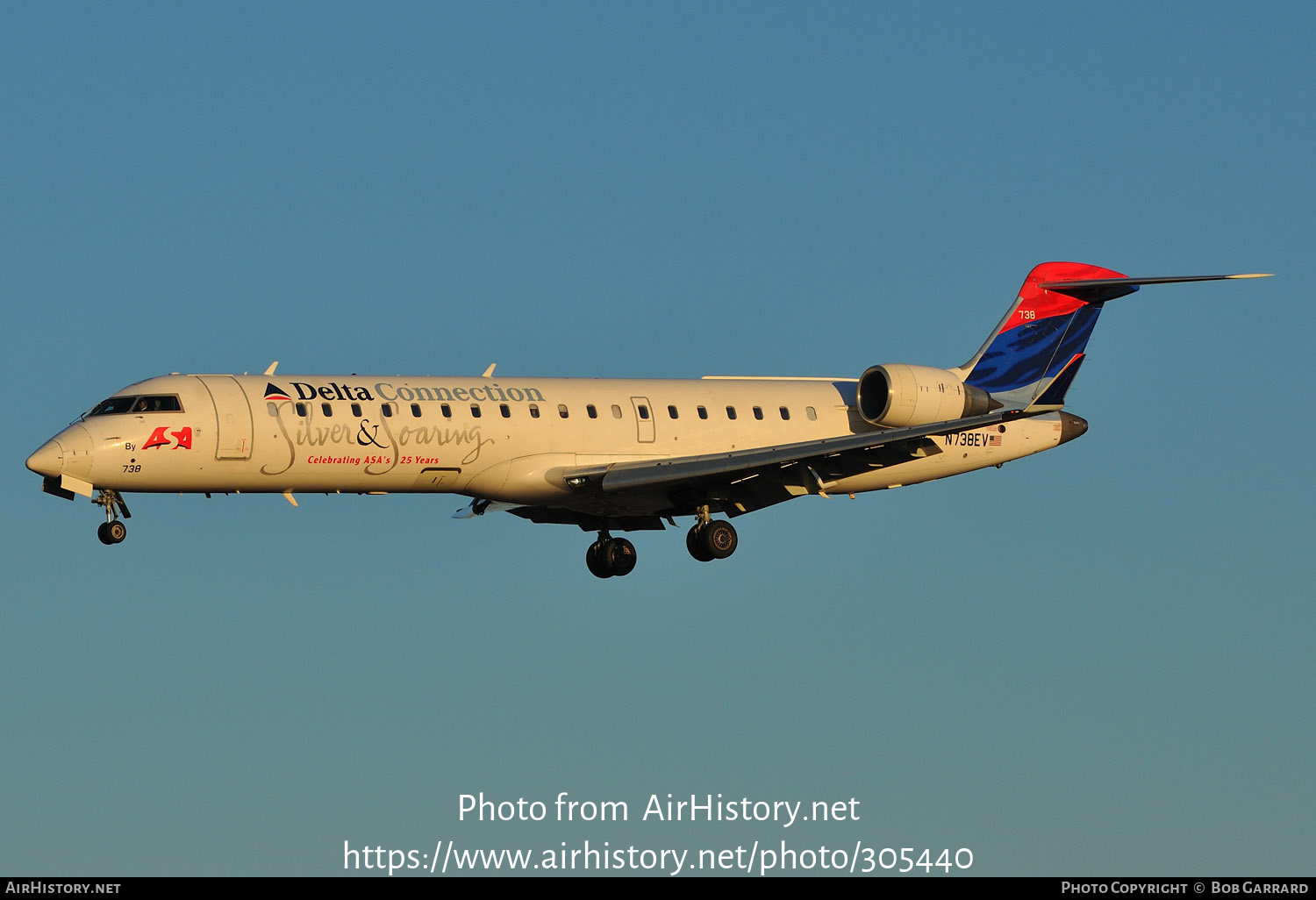 Aircraft Photo of N738EV | Bombardier CRJ-701ER (CL-600-2C10) | Delta Connection | AirHistory.net #305440