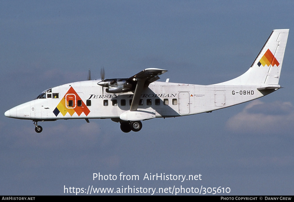 Aircraft Photo of G-OBHD | Short 360-200 | Jersey European Airways | AirHistory.net #305610