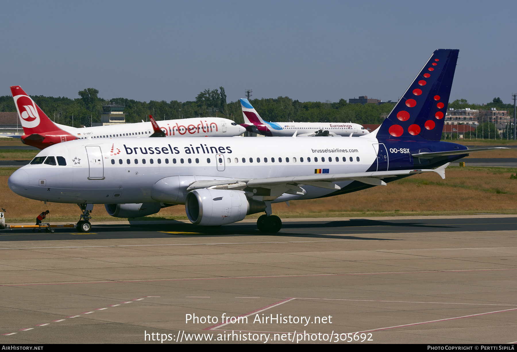 Aircraft Photo of OO-SSX | Airbus A319-111 | Brussels Airlines | AirHistory.net #305692